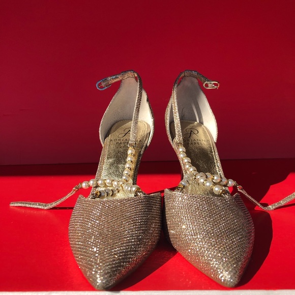 Adrianna Papell Shoes - Adrianna Papell gold colored heels